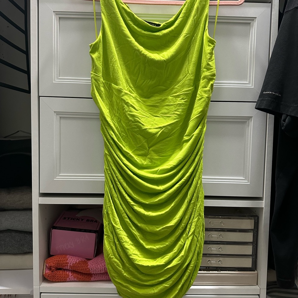 Aster Dress in Lime Punch